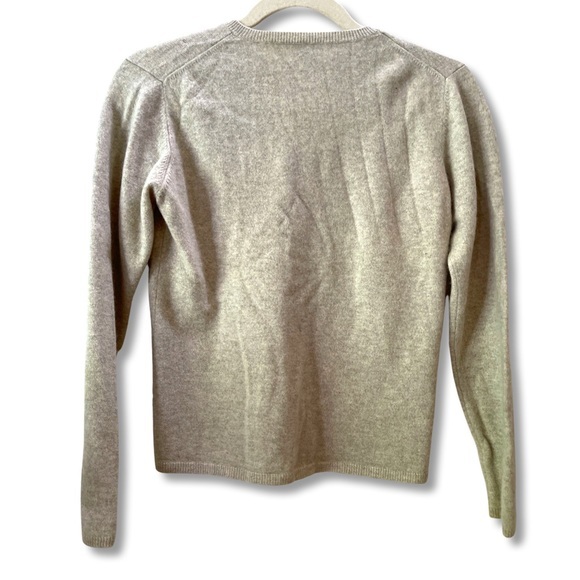 Griffen 100% thick cashmere v-neck Sweater Size M - Picture 2 of 6